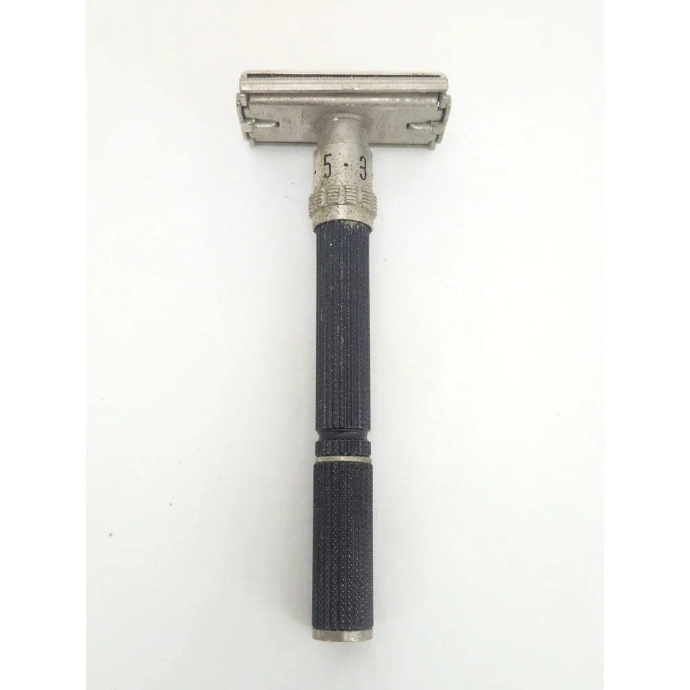 1969 Gillette Super Adjustable Black Beauty O4 Vintage Safety Razor